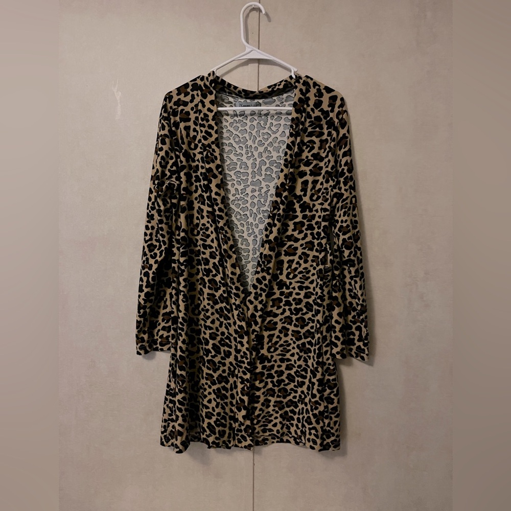 Jv Cheetah Print Cardigan